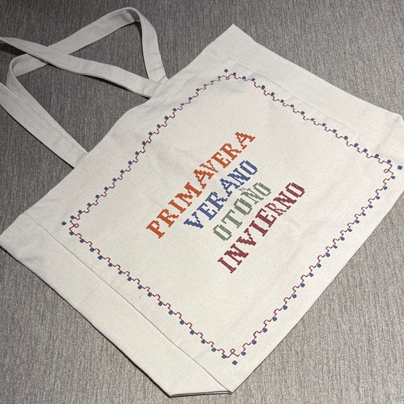 Sezane x Lucia Vergara cotton tote - Picture 2 of 3